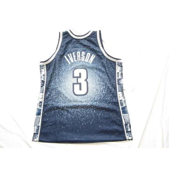New Mitchell & Ness Allen Aiverson Georgetown Swingman 95-96 Jersey Sz XL (NW51)